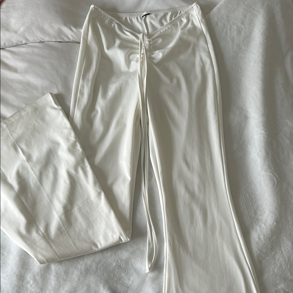 Princess Polly White Boot Cut Flare Pants